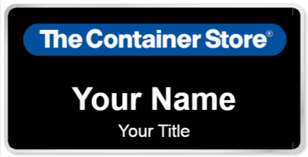 Custom name badges for The Container Store