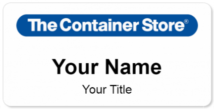 Custom name badges for The Container Store