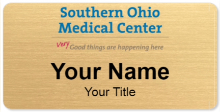 Custom name badges for Southern Ohio Medical Center