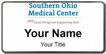 Custom name badges for Southern Ohio Medical Center