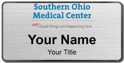 Custom name badges for Southern Ohio Medical Center