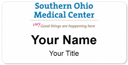 Custom name badges for Southern Ohio Medical Center