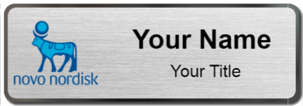 Custom name badges for Novo Nordisk