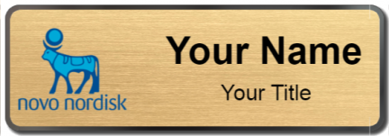 Custom name badges for Novo Nordisk