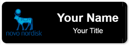 Custom name badges for Novo Nordisk