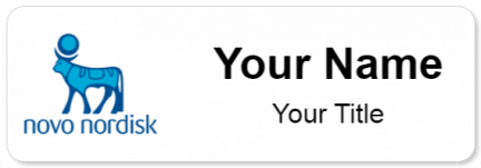 Custom name badges for Novo Nordisk