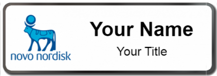 Custom name badges for Novo Nordisk