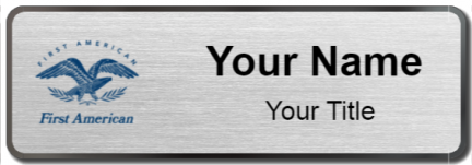 Custom name badges for First American Financial Corporation