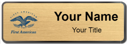 Custom name badges for First American Financial Corporation