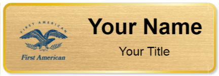 Custom name badges for First American Financial Corporation