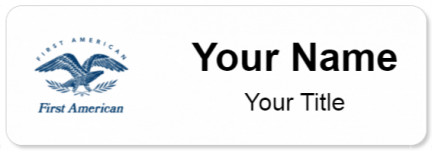 Custom name badges for First American Financial Corporation