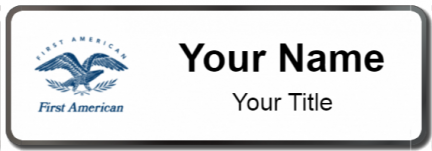 Custom name badges for First American Financial Corporation