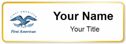 Custom name badges for First American Financial Corporation