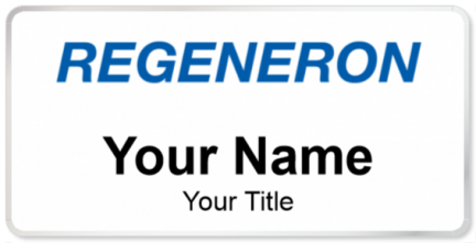 Custom name badges for Regeneron Pharmaceuticals