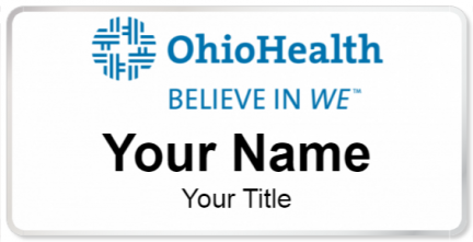 Custom name badges for Ohio Health