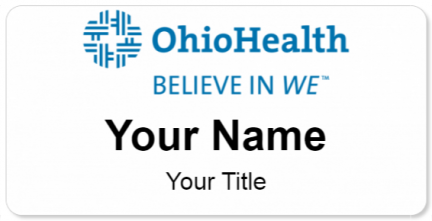 Custom name badges for Ohio Health