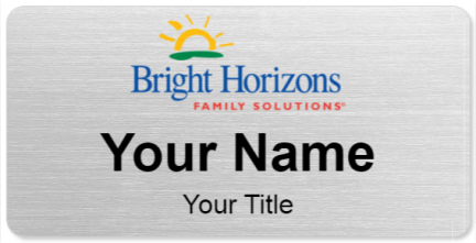 Custom name badges for Bright Horizons Family Solutions