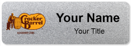 Custom name badges for Cracker Barrel