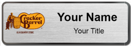 Custom name badges for Cracker Barrel