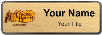 Custom name badges for Cracker Barrel