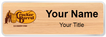Custom name badges for Cracker Barrel