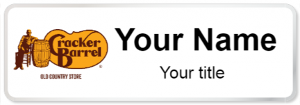Custom name badges for Cracker Barrel