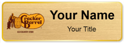 Custom name badges for Cracker Barrel