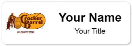 Custom name badges for Cracker Barrel