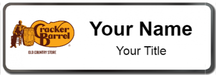 Custom name badges for Cracker Barrel