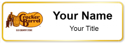 Custom name badges for Cracker Barrel