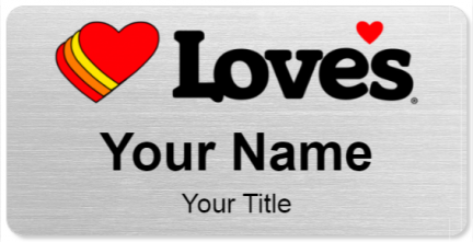Custom name badges for Loves
