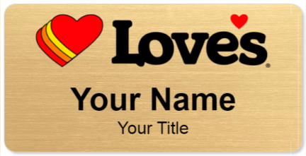 Custom name badges for Loves