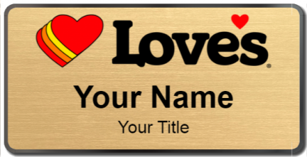 Custom name badges for Loves