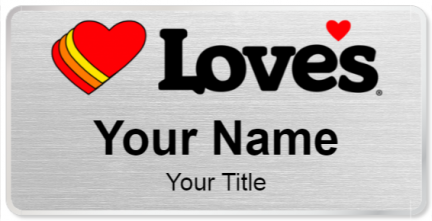 Custom name badges for Loves