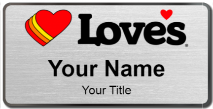 Custom name badges for Loves