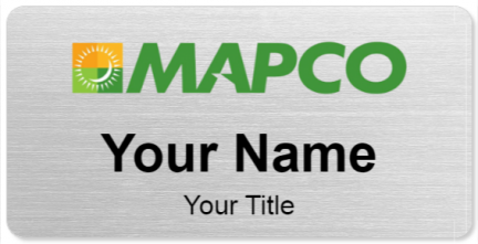 Custom name badges for Mapco Express