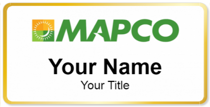 Custom name badges for Mapco Express