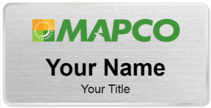 Custom name badges for Mapco Express