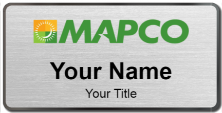 Custom name badges for Mapco Express