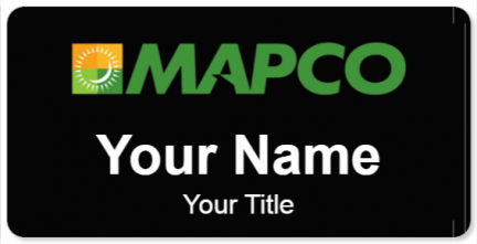 Custom name badges for Mapco Express