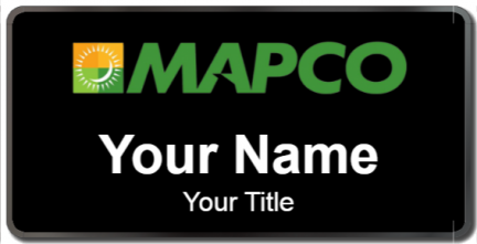 Custom name badges for Mapco Express