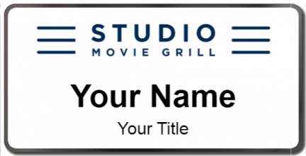 Custom name badges for Studio Movie Grill