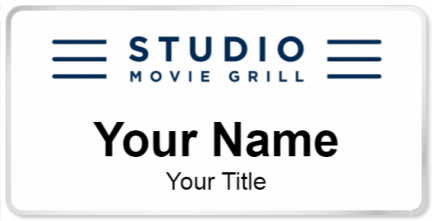 Custom name badges for Studio Movie Grill