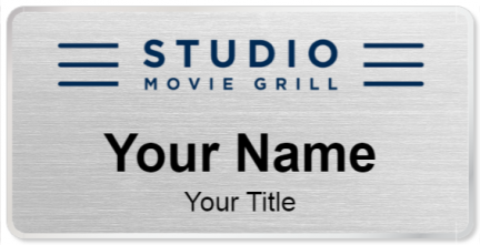 Custom name badges for Studio Movie Grill