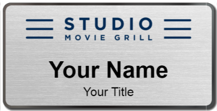 Custom name badges for Studio Movie Grill