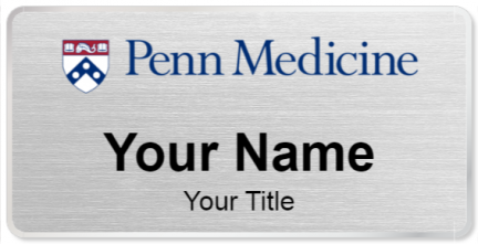 Custom name badges for Penn Medicine