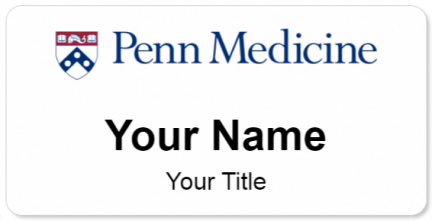 Custom name badges for Penn Medicine