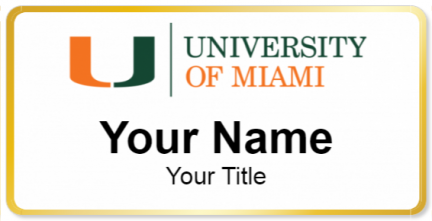 University of Miami Template Image