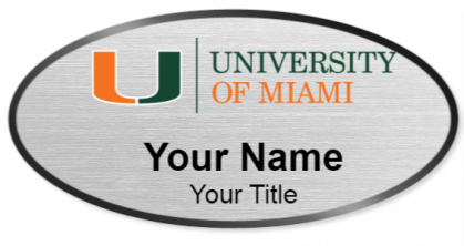 Custom name badges for University of Miami