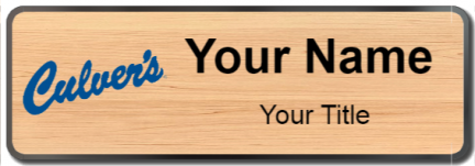 Custom name badges for Culvers
